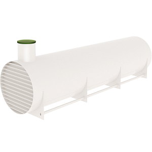 Резервуар (Ёмкость) горизонтальный для подземого монтажа 75 м³ / 2510*2570*16440 мм.